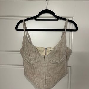 The foxy kind corduroy bustier corset top